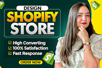 create shopify dropshipping store or shopify website, business website