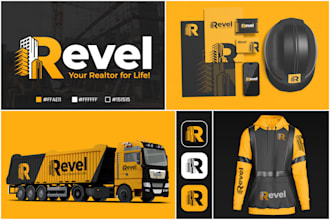 do logo design and brand identity with brand style guide