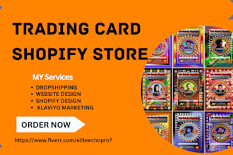trading card shopify store gift card pokemon dropshipping store game website
