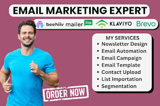 do klaviyo email campaign email template newsletter on brevo beehiiv mailerlite