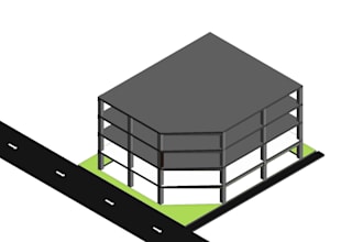 design reinforce concrete structure with detail 3d sketch