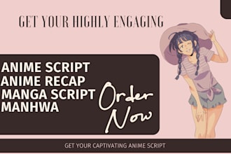 ghostwrite anime script  anime series and anime recap manwha manga
