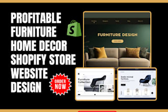 design furniture shopify store home decor interior design furniture website