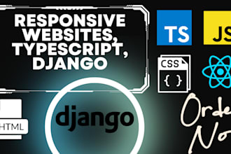 do backend and frontend web development in python django