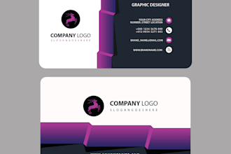 create a professional business card design and stationaries