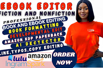 edit fiction nonfiction book developmental novel line editor ebook proofreading