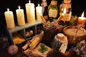 build spiritual shopify store ritual candle store tarot reading candle incense