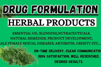 formulate organic cosmetics, pharma products herbal remedies