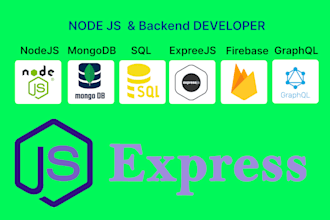 be your backend developer, in nodejs, expressjs, mongodb, mysql