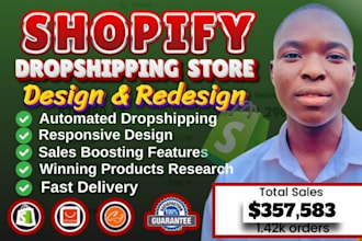 create shopify dropshipping store shopify website redesign shopify store design