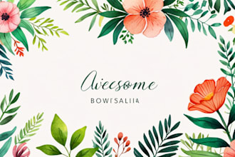 draw botanical illustrations of flowers, plants, fruits