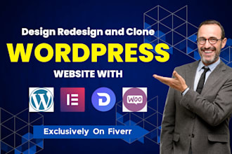 develop, design, redesign, revamp and clone wordpress website development