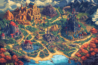create a digital fantasy dnd  map illustration for you
