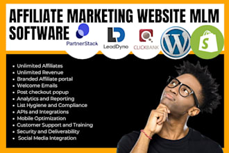 design affiliate marketing website leaddyno refersion clickbank mlm cpc software