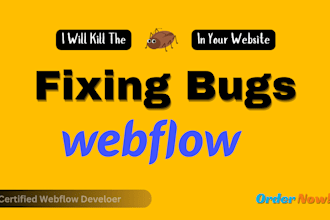 fix webflow bugs fix webflow issues and responsive issues fix ecommerce bugs