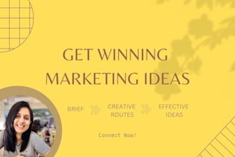develop winning marketing concepts and creative ideas