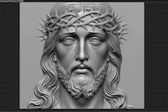 turn 2d image to 3d bas relief 3d laser engraving 3d medallion monument for cnc