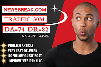 write and publish article on newsbreak, premium guest post service