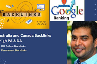 do high quality backlinks for australia canada with high da