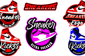design a sneaker store, footwear or shoes logo