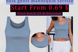 do professional ghost mannequin ,neck joint or symmetrical