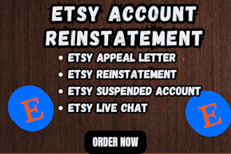 do etsy appeal letter, etsy reinstatement for etsy suspended account