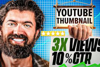 create unique and eye catchy blue print and cashcow youtube thumbnail