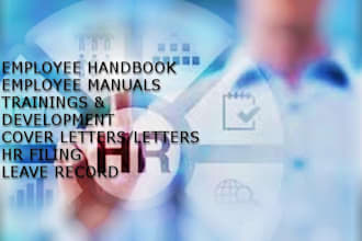 create employee handbooks manuals drafting letters HR filing and leave record