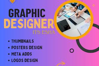 make a unique posters, design logo, resume, photo editing etc