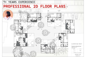 draw cad floor plan, section, pdf to cad for presentations