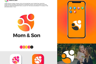 design flat minimalist startup, website, or app icon logo