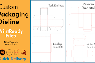 create custom box dielines for your product packaging