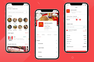 design modern mobile app UI UX in figma