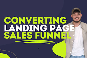 create a wordpress landing page, sales funnel with elementor