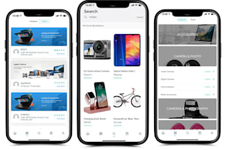 develop ecommerce web and mobile app applications