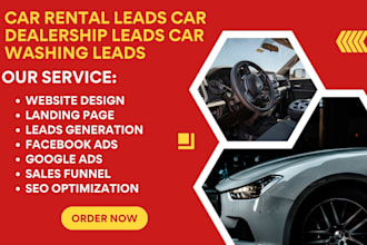 generate car rental leads car dealership leads car washing leads car rental