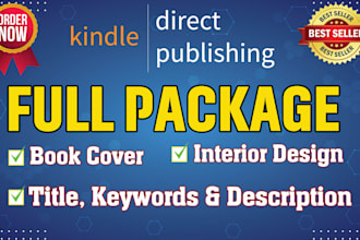create a custom ready to publish KDP low content book full package