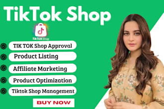 setup tik tok shop, tik tok affiliate and tiktok shop marketing