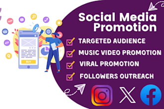 do music social media promotion facebook instagram twitter ads followers