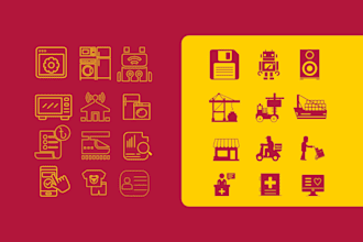 create custom icon set design unique high quality icons for web and mobile