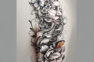professionally design your sleeve tattoo