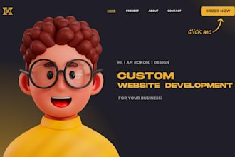 do custom website development and fornt end web developer