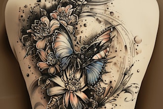draw professional tattoo sleeve design