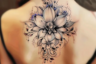 do a a full sleeve tattoo design unique modern