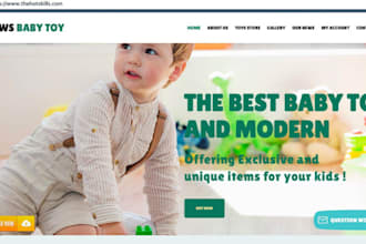 design baby clothing shopify baby product store kids toy website clothing store