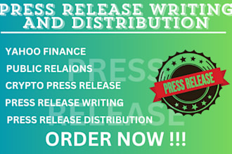 write press release, distribution, yahoo finance, music PR, public relations