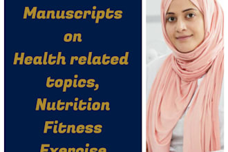 write or edit health and fitness ebooks, and manuscripts