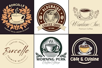 make starbuck , coffee shop, bar or restaurant logo branding