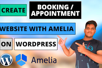 create booking or appointment website with amelia on wordpress