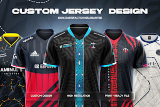 make custom sublimation esports and sports jersey design